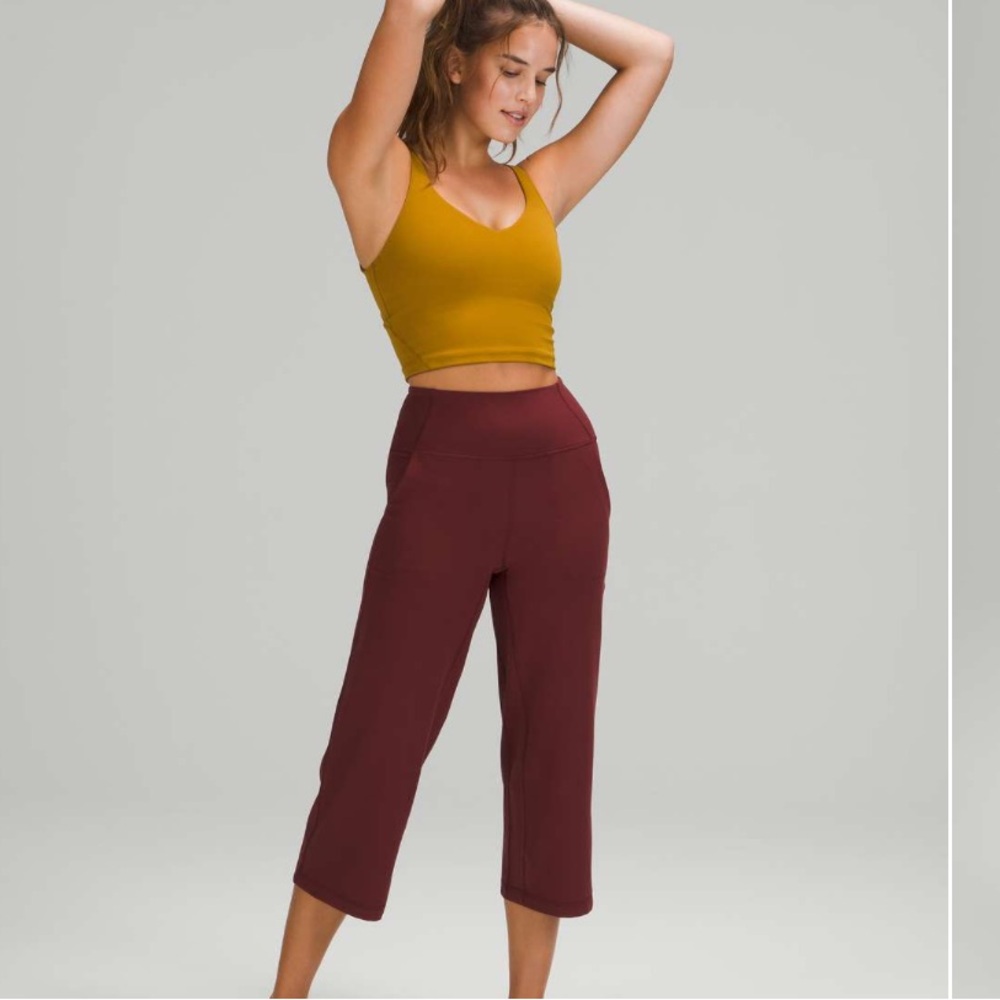 Lululemon Align Super High Rise Wide Leg Crop 23" Yoga Pants Sz 6